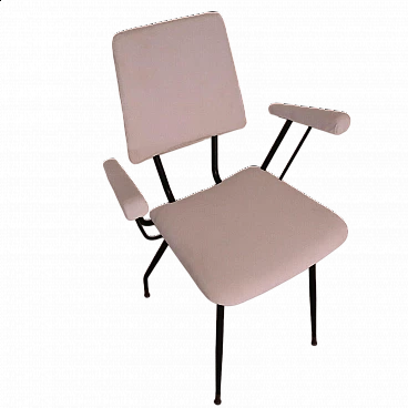Sedia da scrivania rifoderata, anni '50