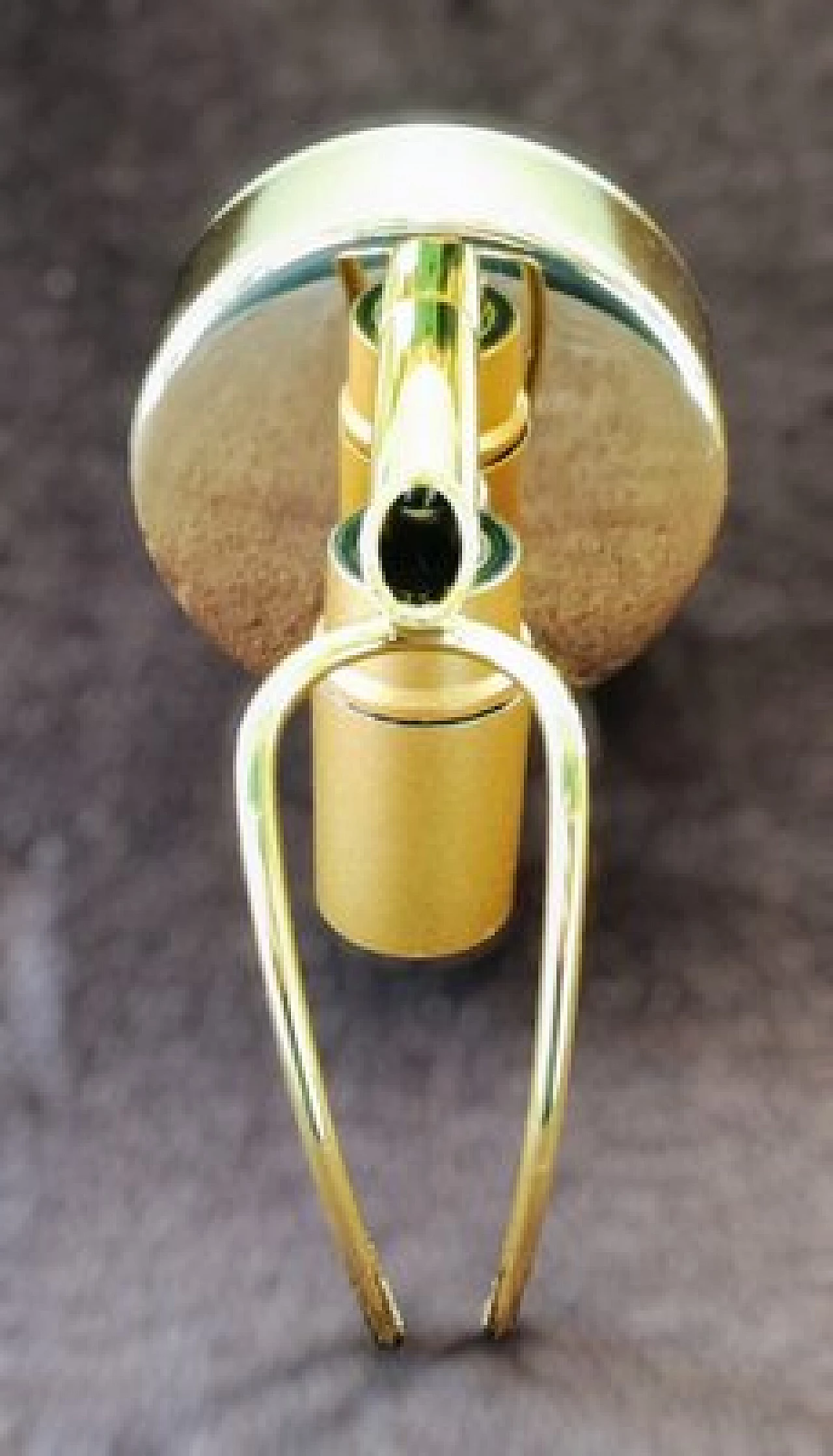 Pair of transparent and gilded Murano glass leaf wall lights, 1980s 21