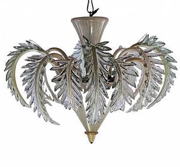 Murano glass chandelier by Barovier & Toso, 1980s