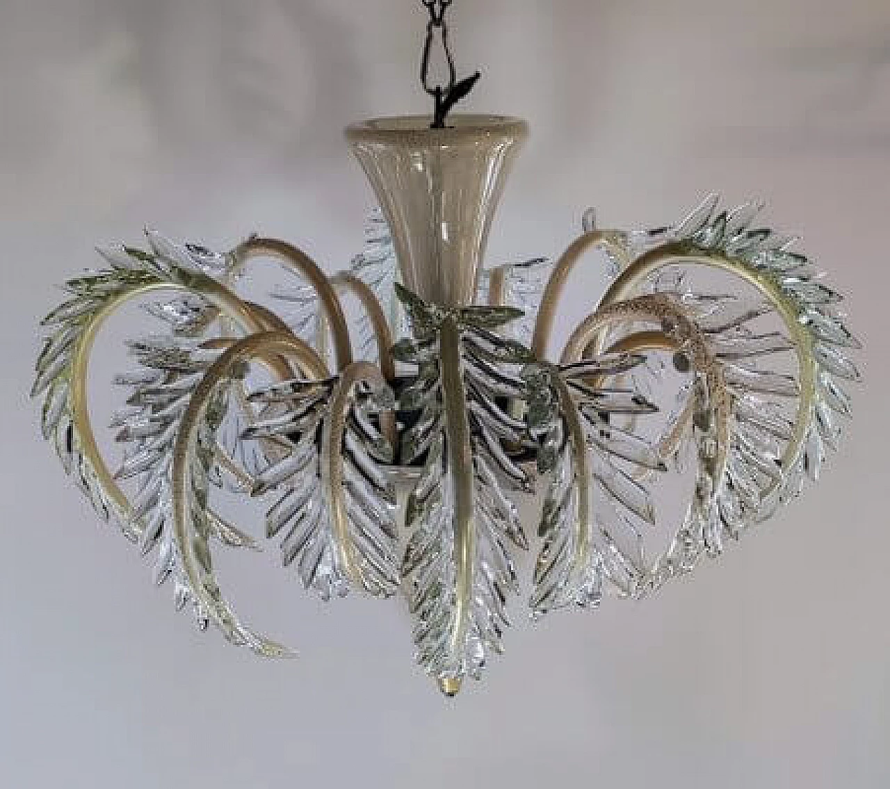 Murano glass chandelier by Barovier & Toso, 1980s 38