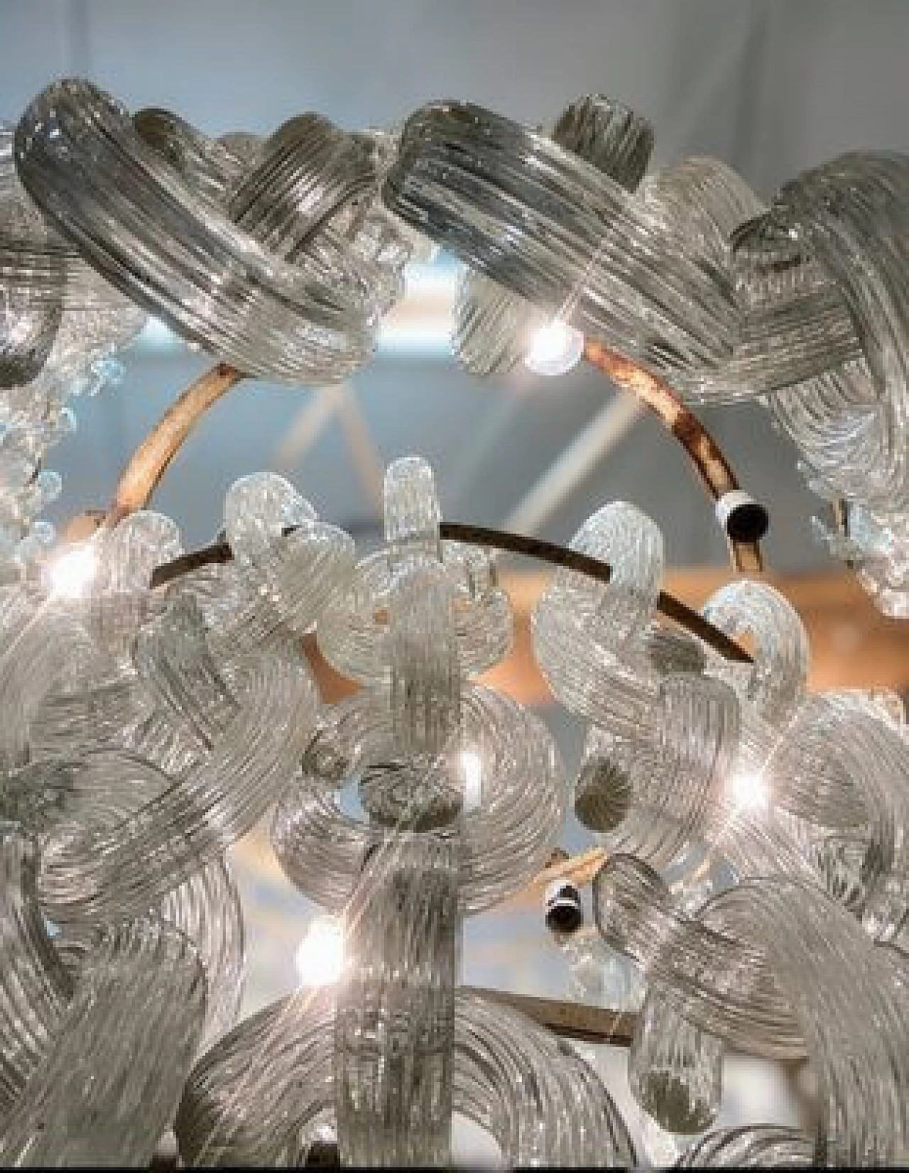 Murano glass chandelier by Fratelli Toso, 1960s 19