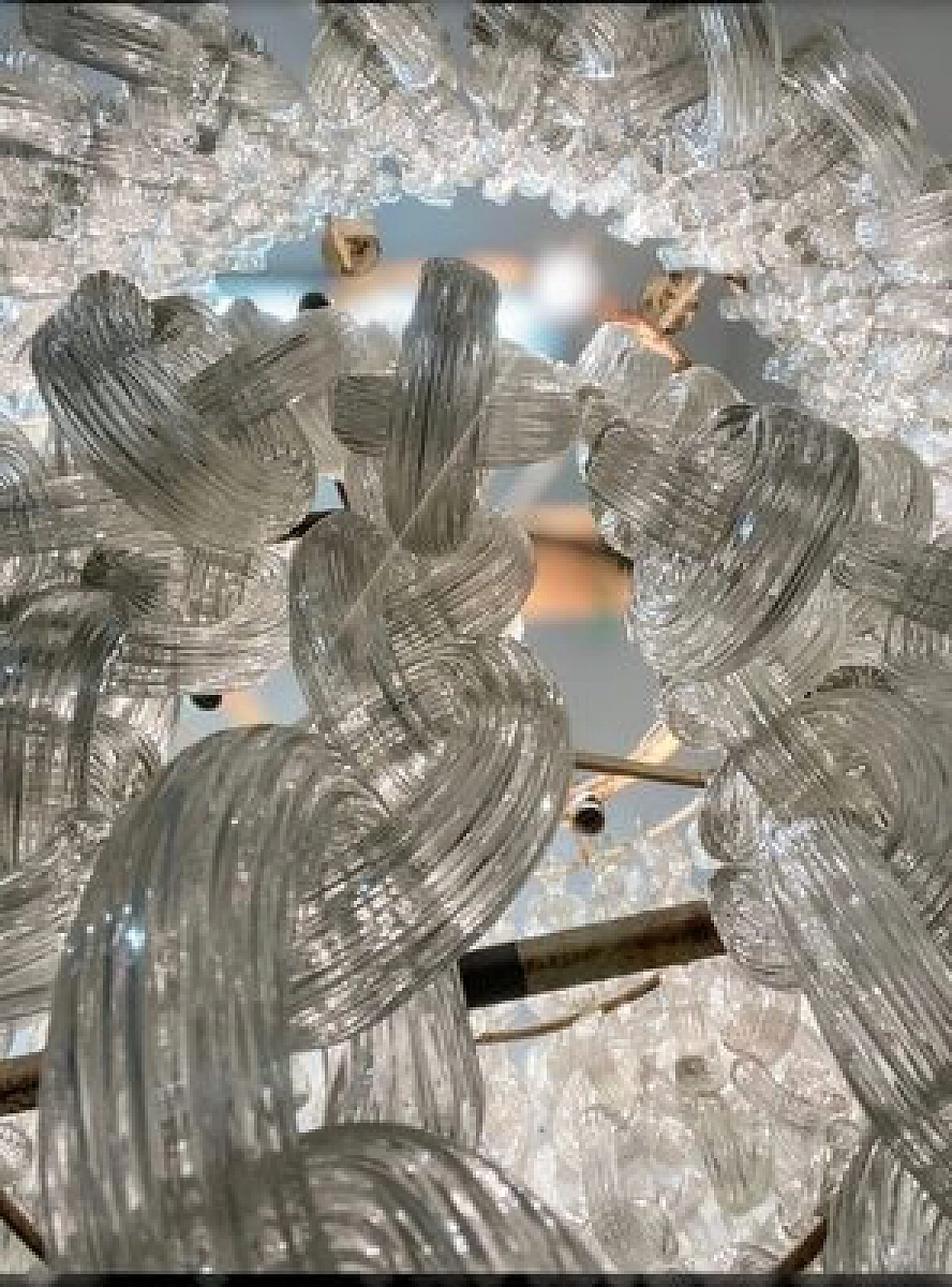 Murano glass chandelier by Fratelli Toso, 1960s 50