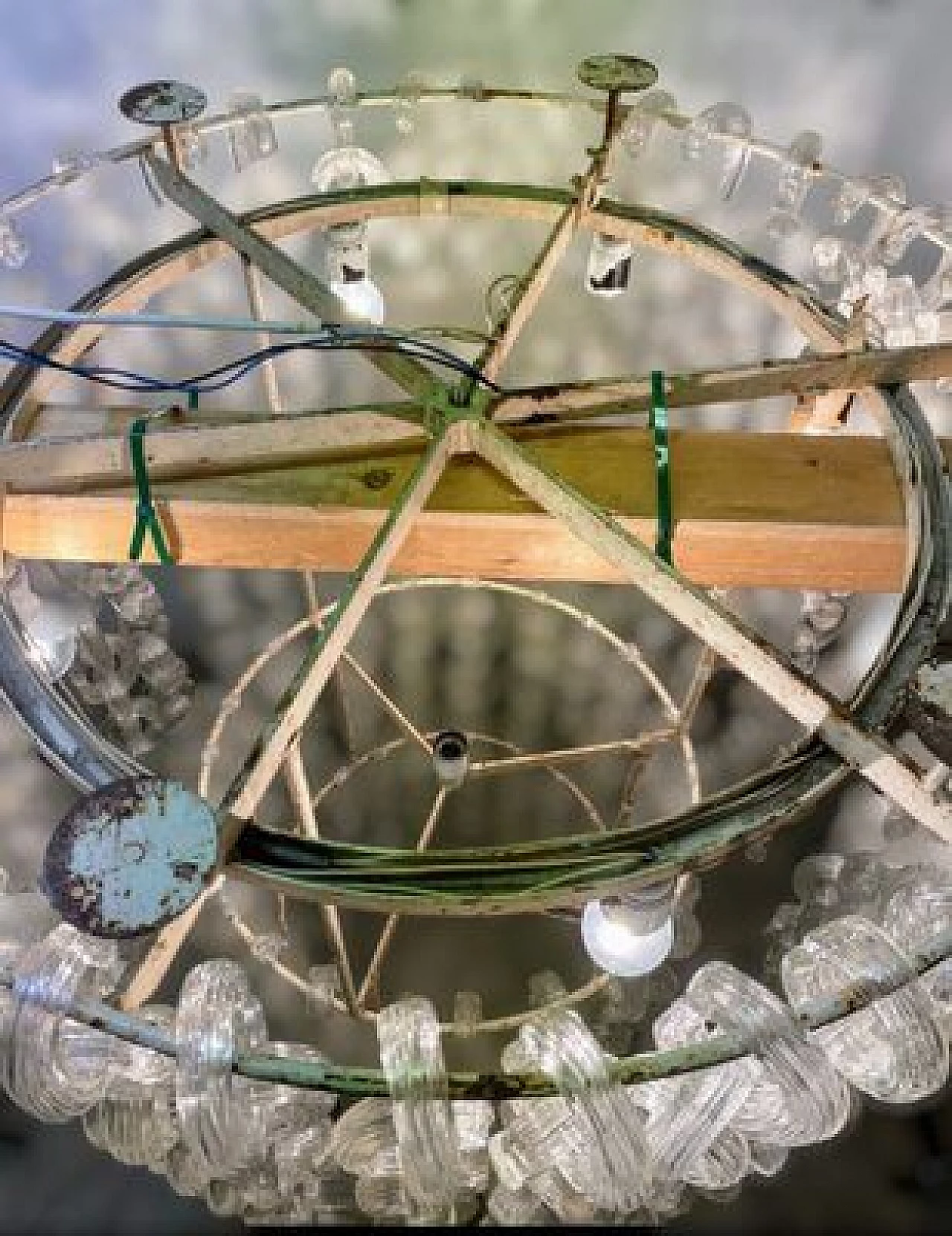 Murano glass chandelier by Fratelli Toso, 1960s 56