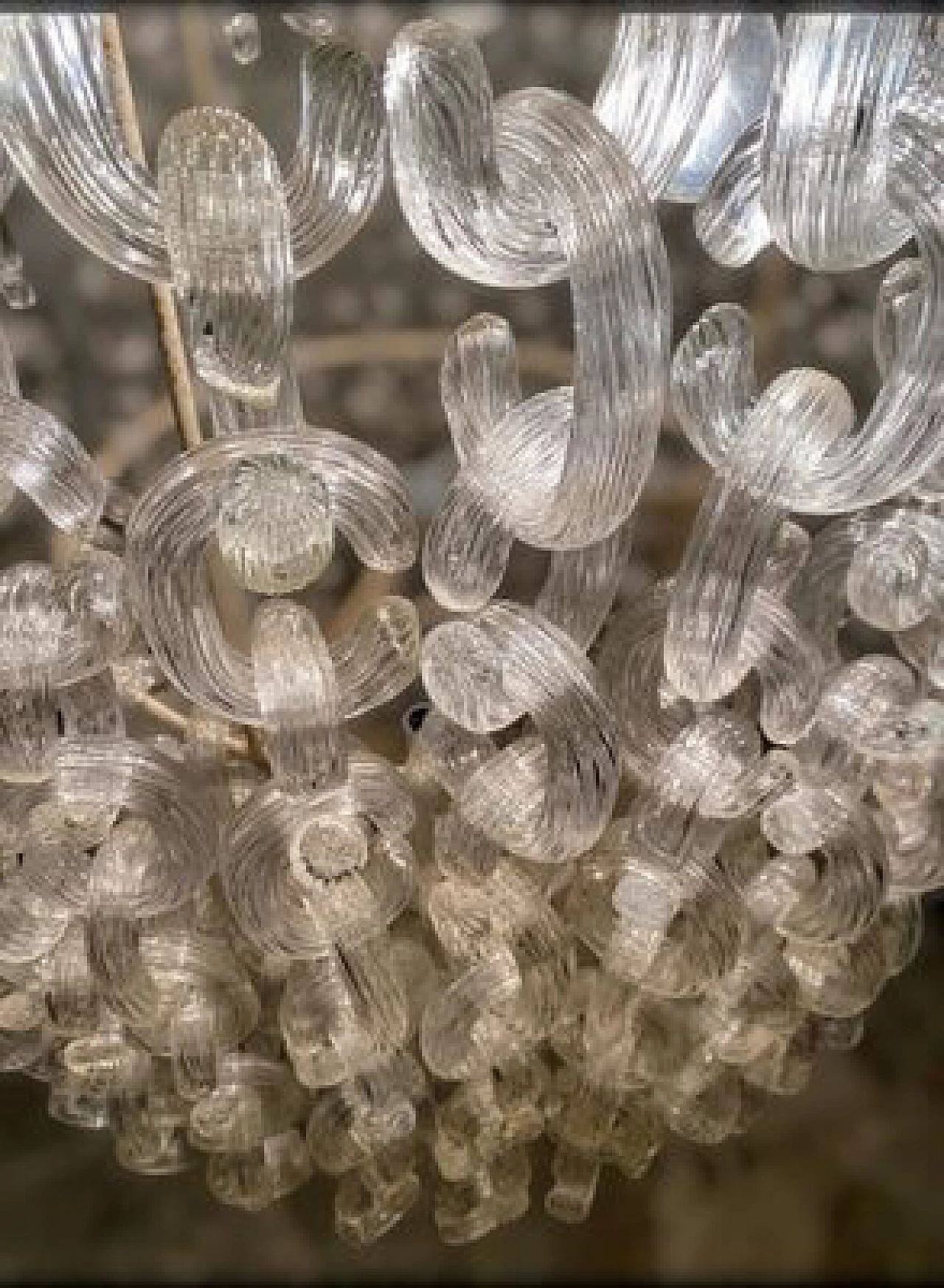 Murano glass chandelier by Fratelli Toso, 1960s 59