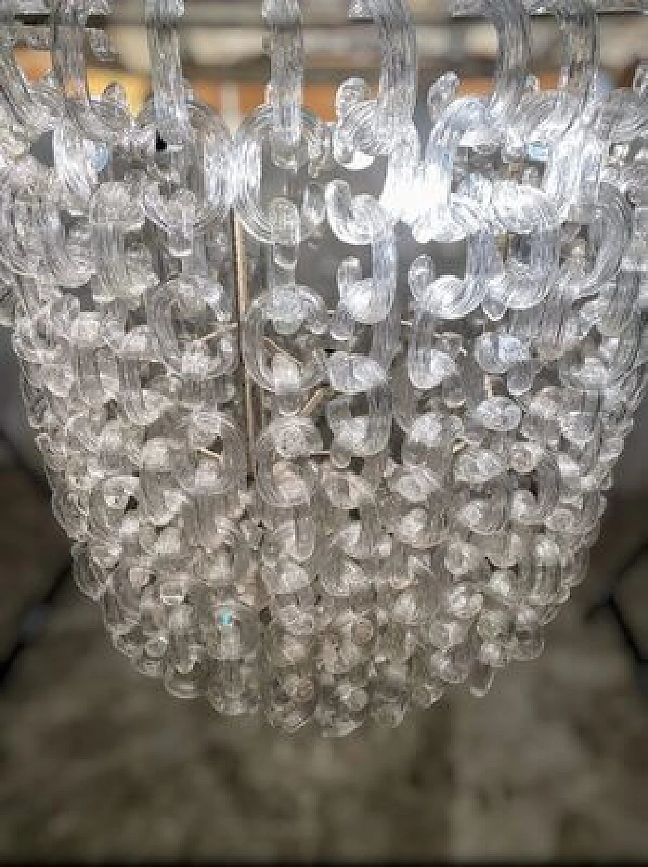 Murano glass chandelier by Fratelli Toso, 1960s 70