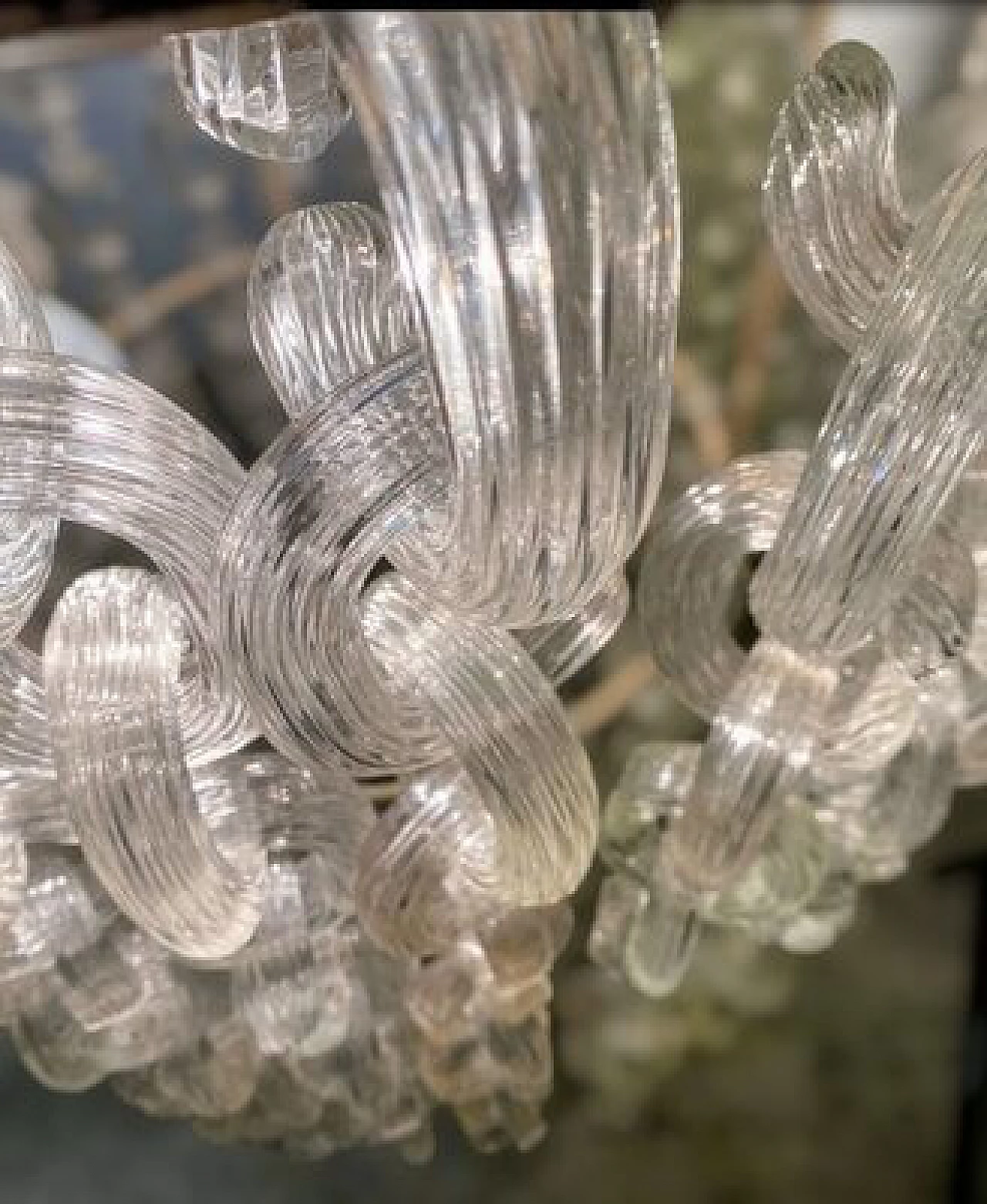 Murano glass chandelier by Fratelli Toso, 1960s 85