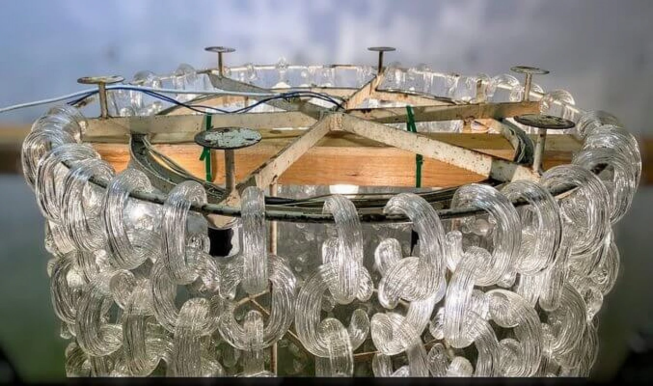 Murano glass chandelier by Fratelli Toso, 1960s 90
