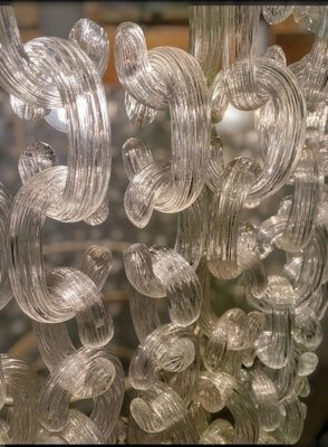 Murano glass chandelier by Fratelli Toso, 1960s 97