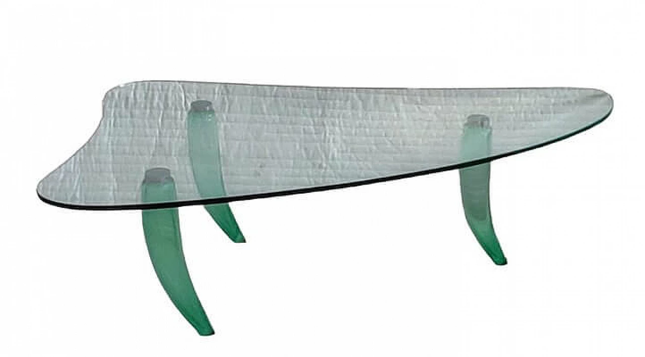 Murano glass coffee table by Seguso, 1990s 1