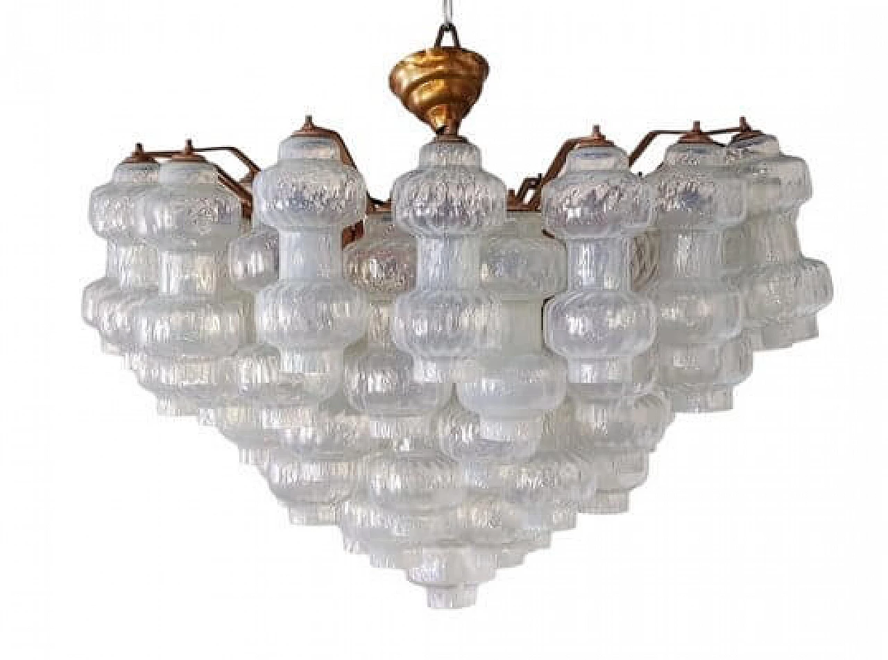 Murano glass chandelier by Vinicio Vianello for Venini, 1950s 1