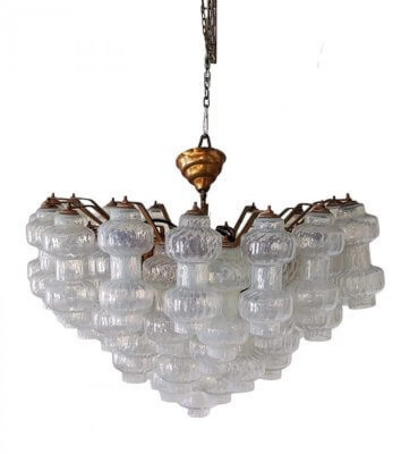 Murano glass chandelier by Vinicio Vianello for Venini, 1950s 2