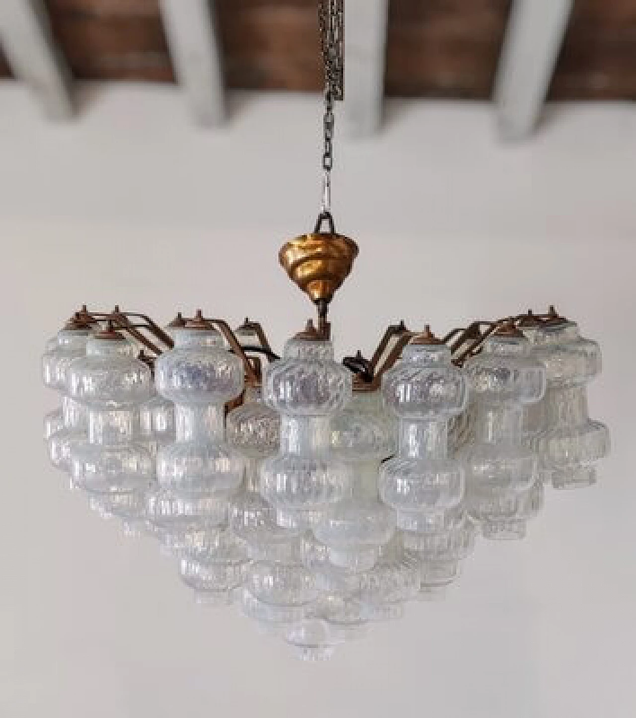 Murano glass chandelier by Vinicio Vianello for Venini, 1950s 3