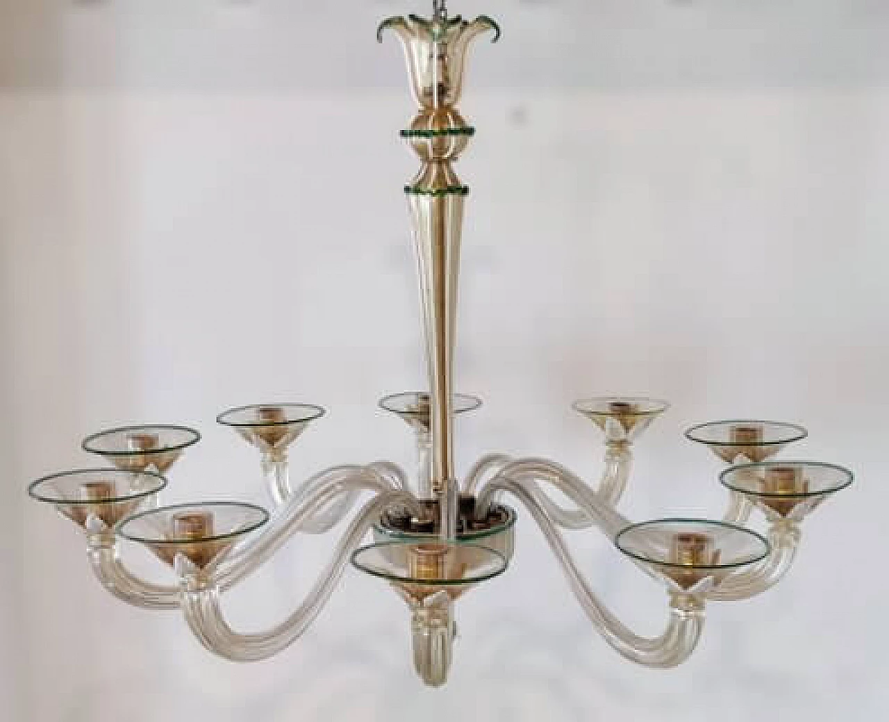 Murano glass chandelier by Barovier & Toso, 1930s 34