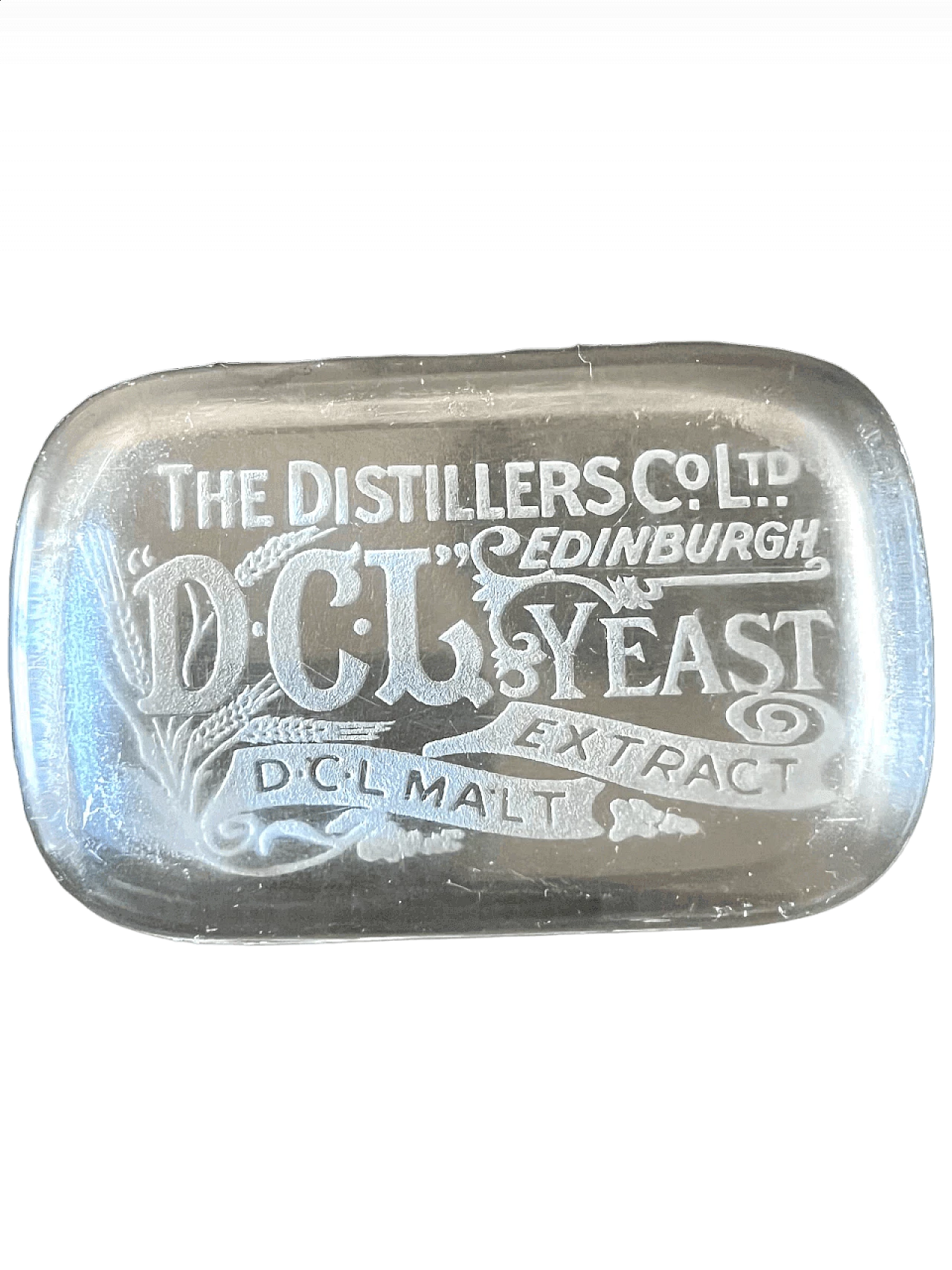 Fermacarte in vetro The Distillers Co. D.C.L. Yeast Edinburgh, anni '50 11