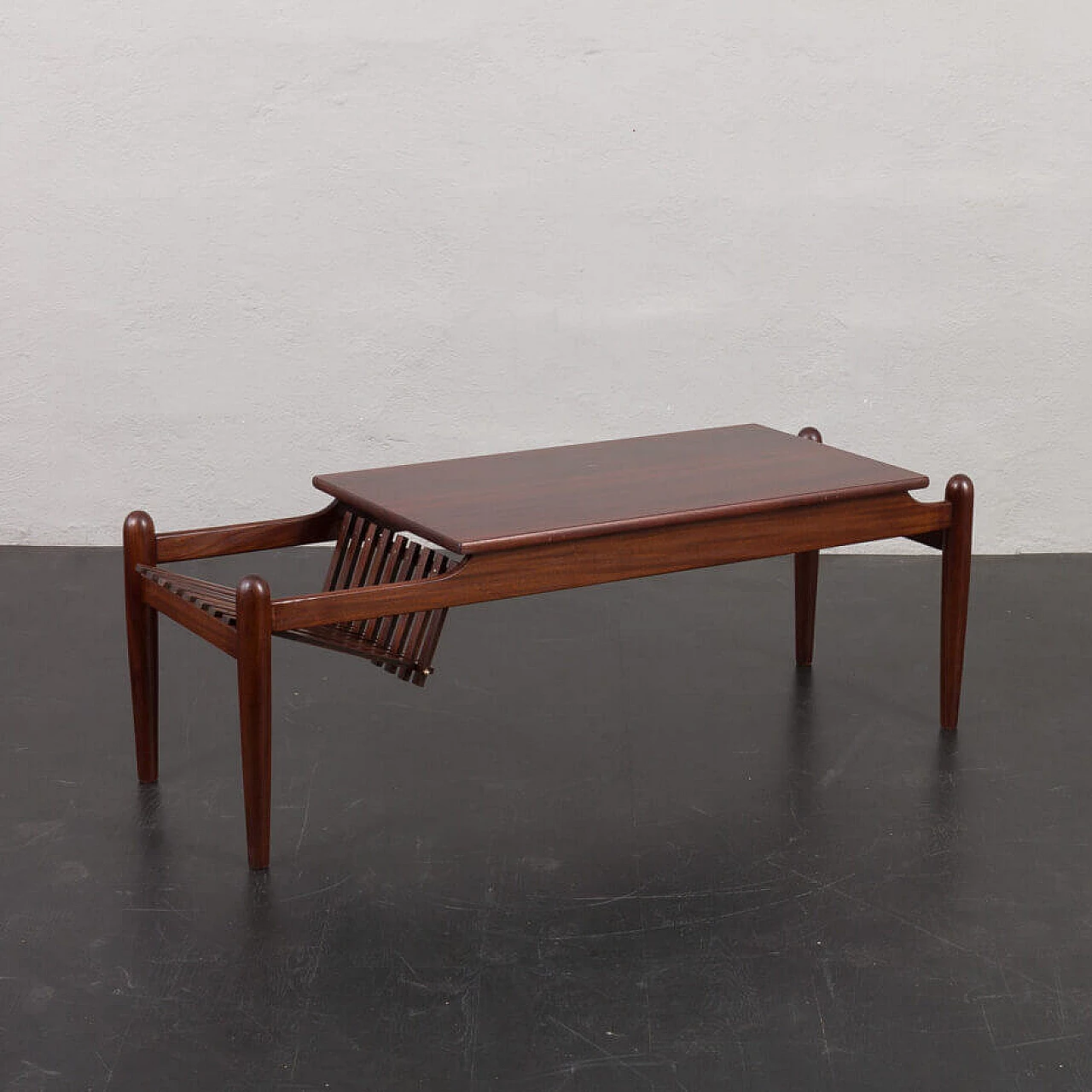 Rosewood and mahogany coffee table by Ico Parisi, 1960s 3