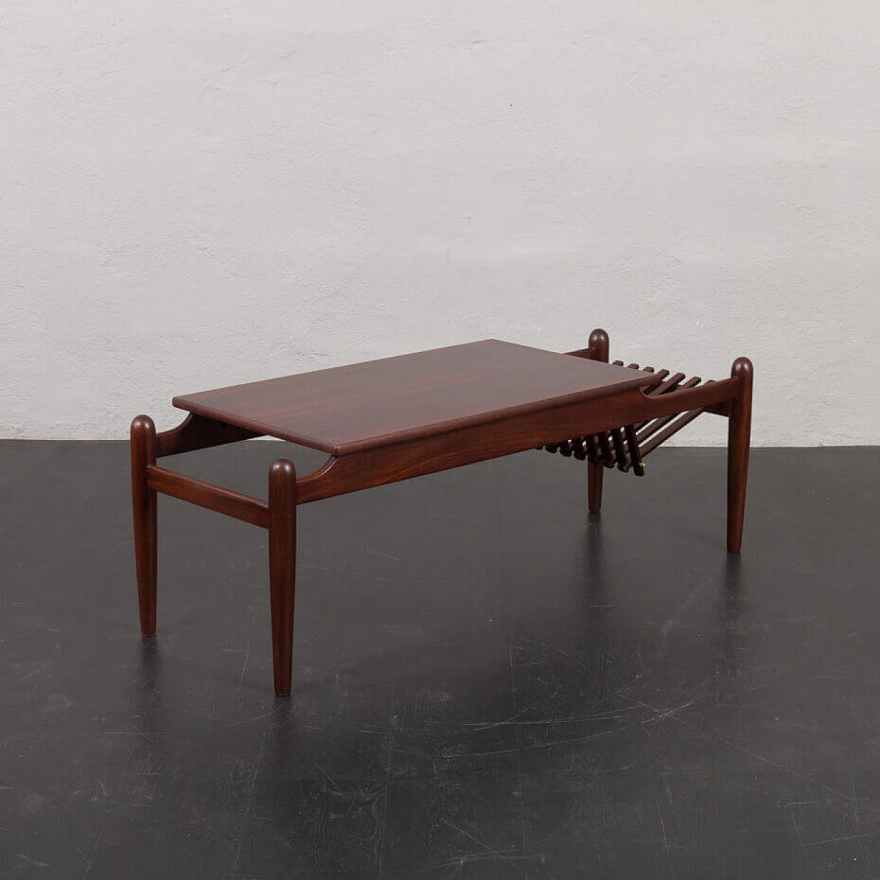 Rosewood and mahogany coffee table by Ico Parisi, 1960s 7