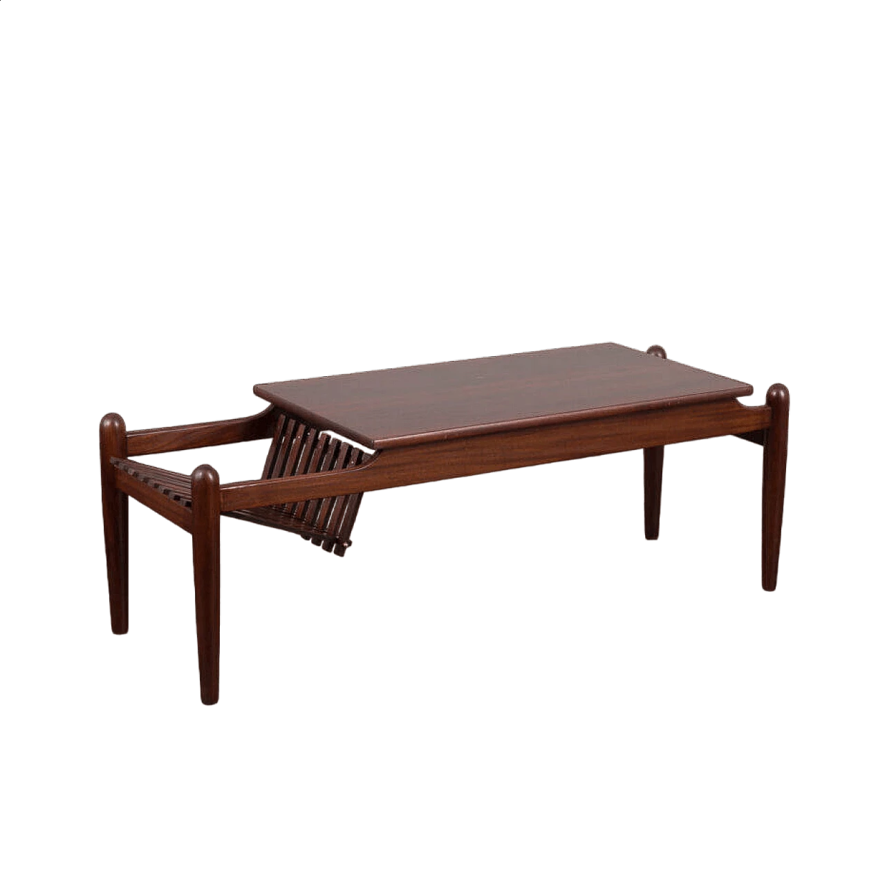 Rosewood and mahogany coffee table by Ico Parisi, 1960s 18