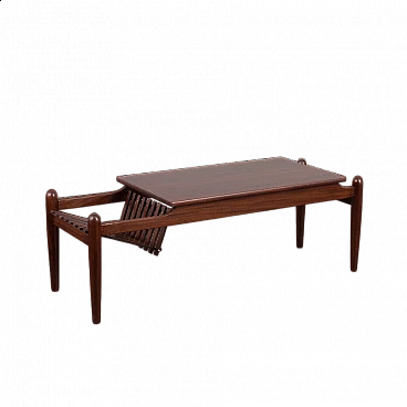 Rosewood and mahogany coffee table by Ico Parisi, 1960s