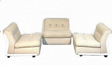 3 Amanta armchairs by Mario Bellini for B&B Italia, 1970s