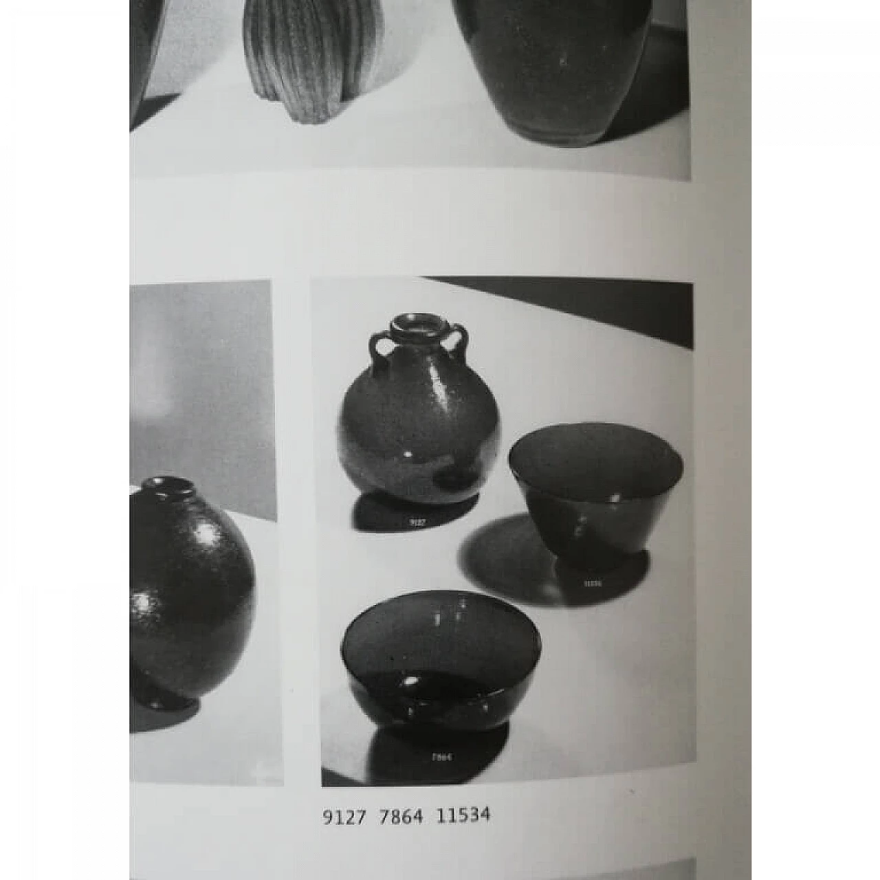 Vaso Biansato in vetro pulegoso verde di Murano di Seguso, anni '30 6