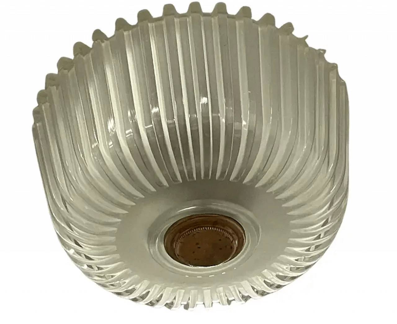 Beveled glass ceiling lamp by Seguso, 1940s 1