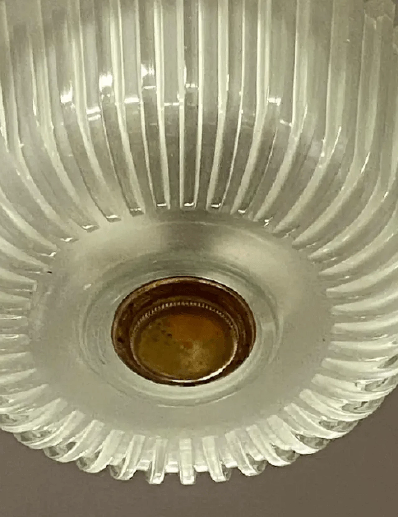 Beveled glass ceiling lamp by Seguso, 1940s 7