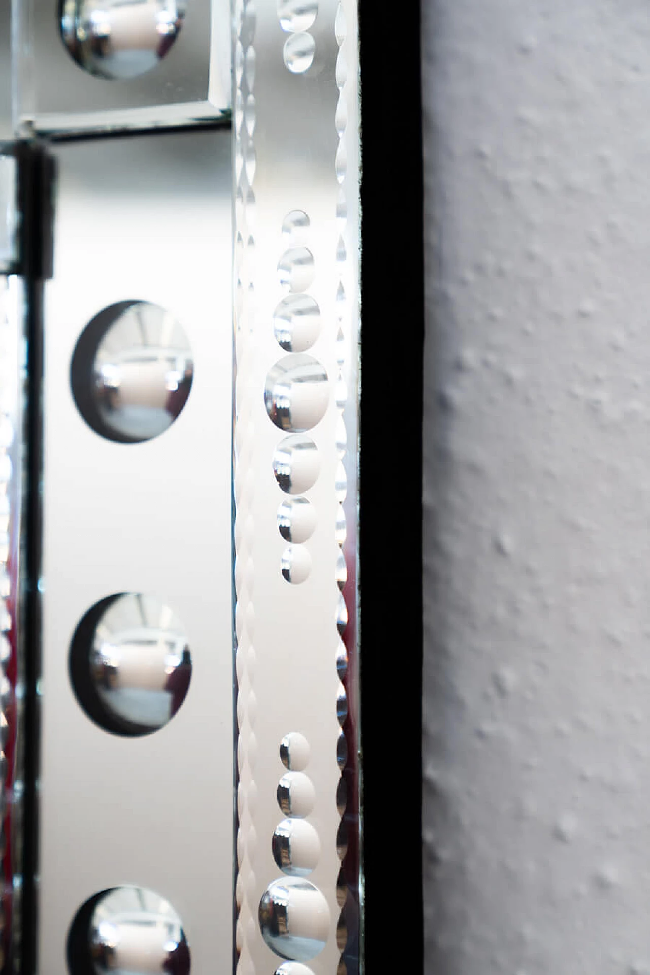 Specchio quadrato da parete decorativo, anni '70 13