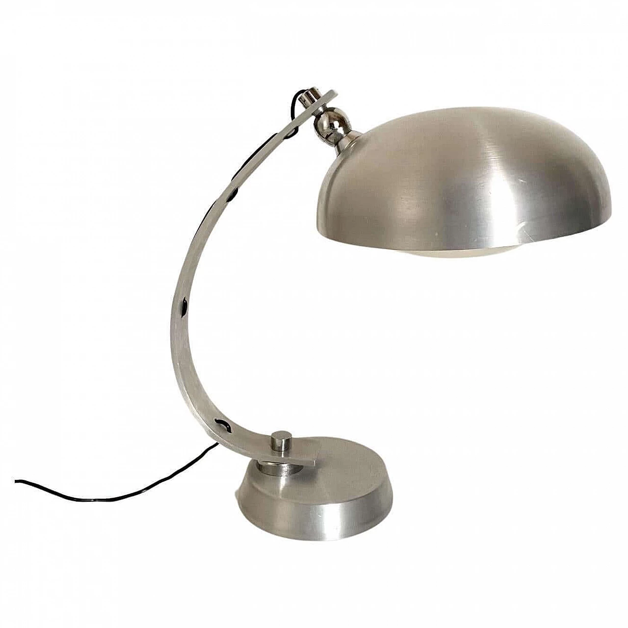 Lampada da tavolo in alluminio attribuita ad Angelo Lelli per Arredoluce, anni '70 1