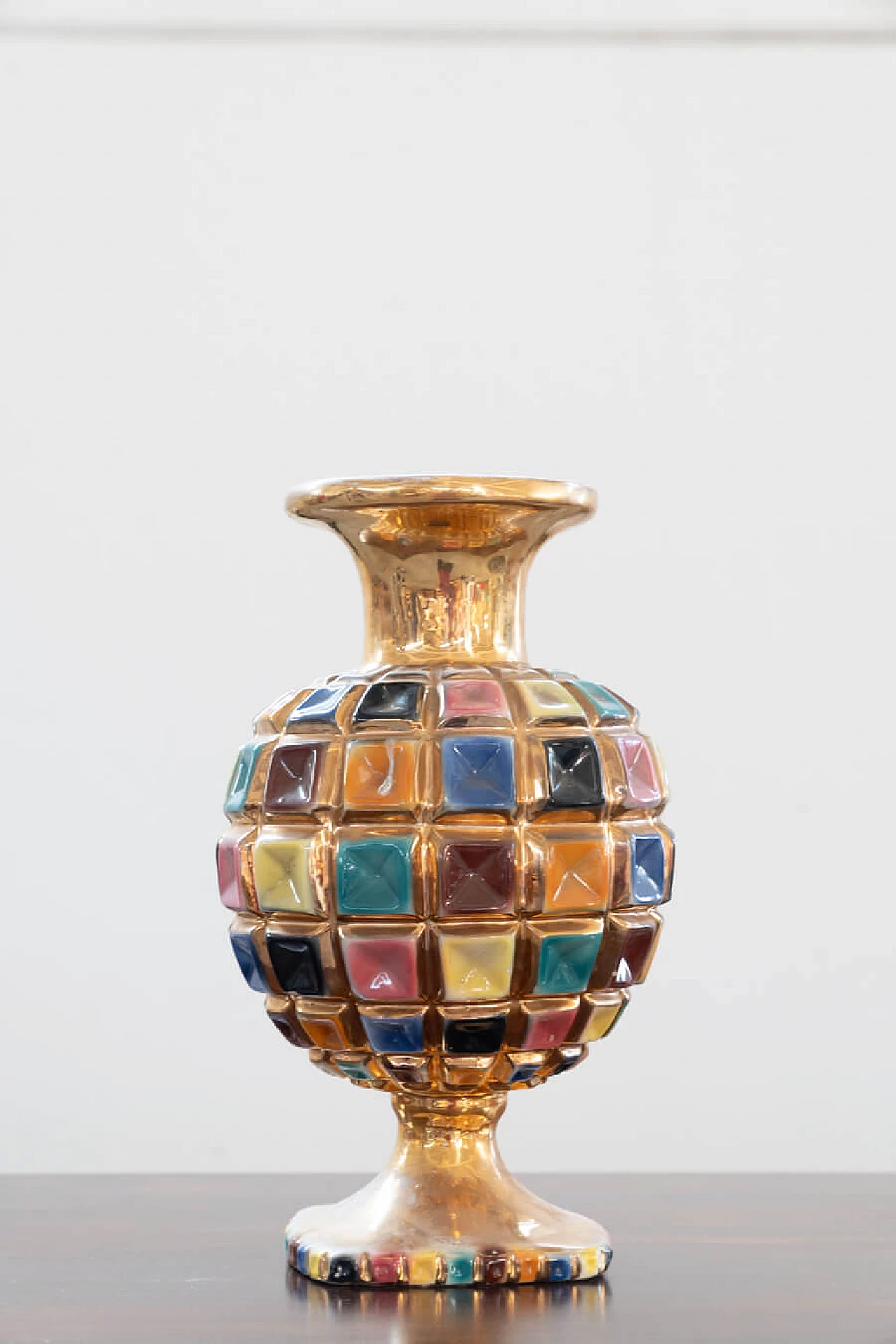 Colored ceramic vase, 1960s 2