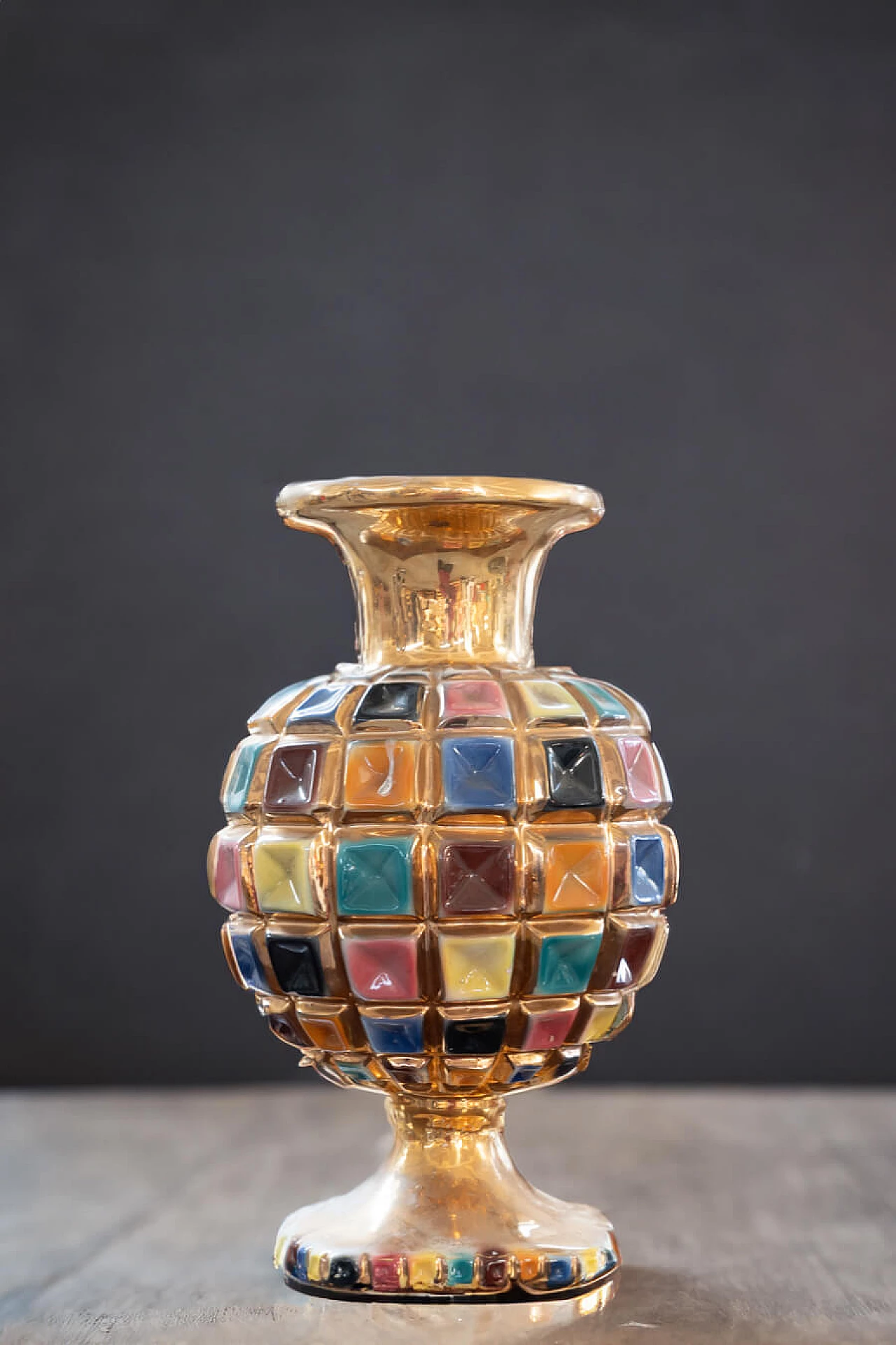 Colored ceramic vase, 1960s 4