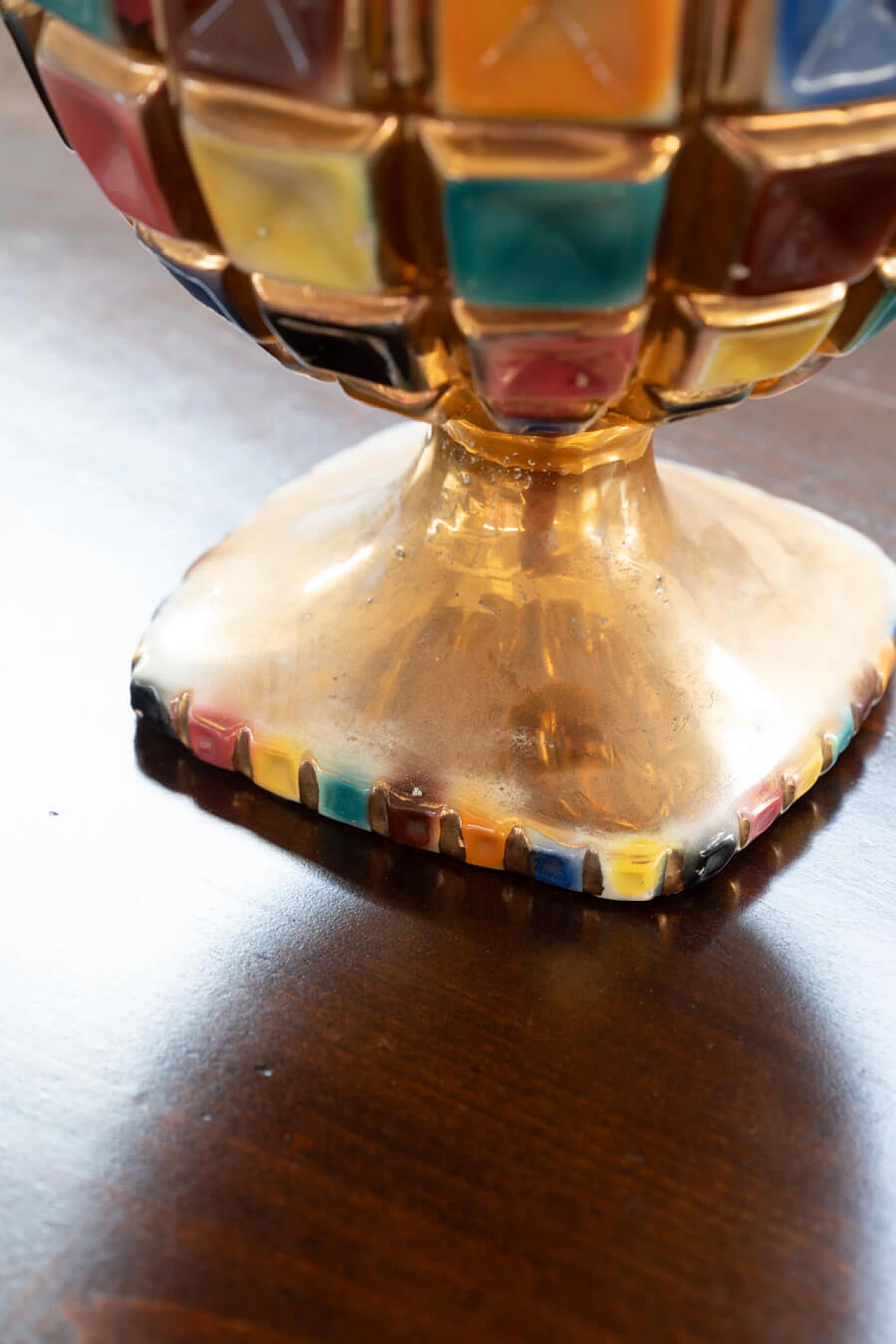 Colored ceramic vase, 1960s 5