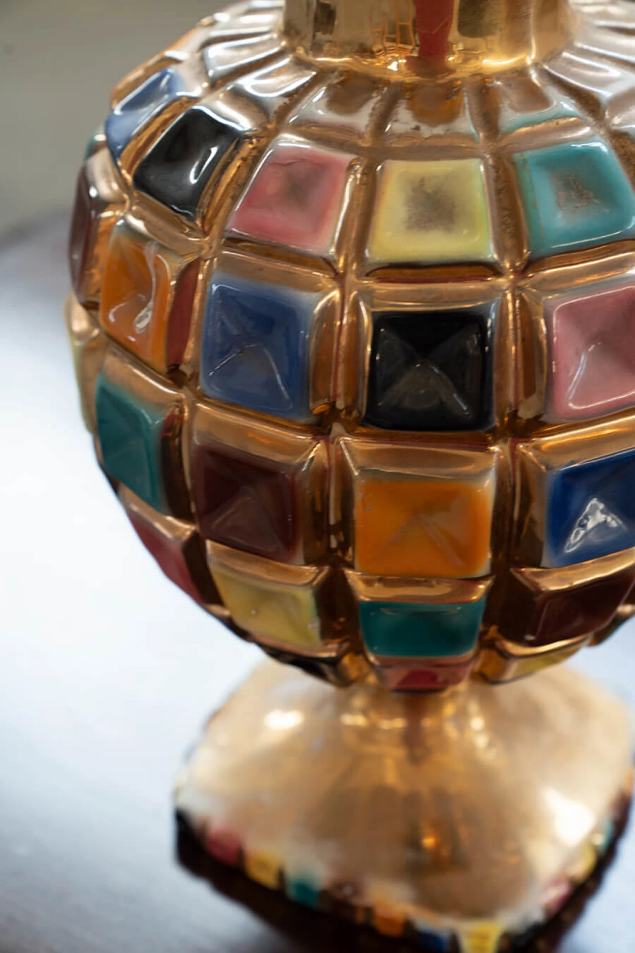 Colored ceramic vase, 1960s 6