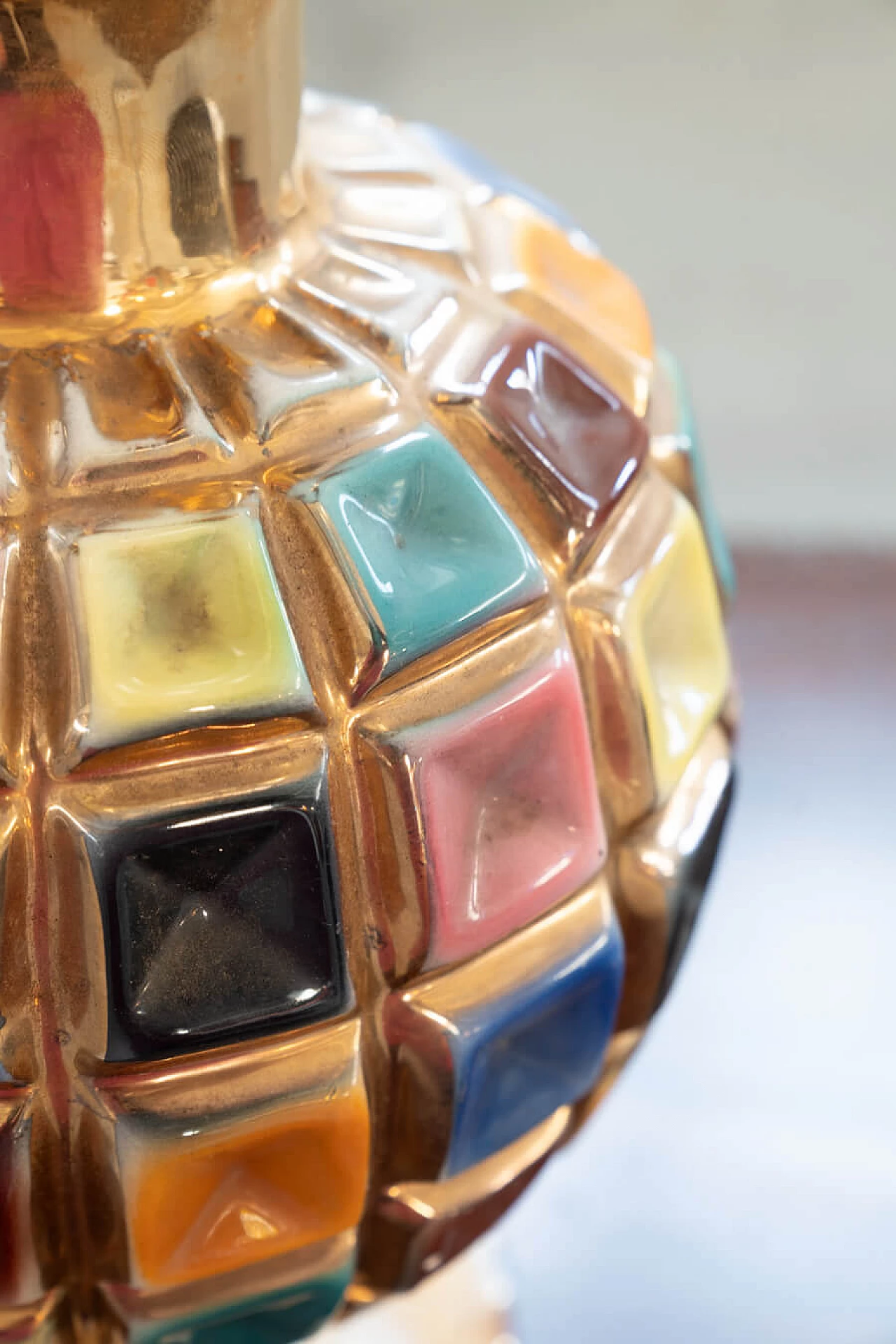 Colored ceramic vase, 1960s 7