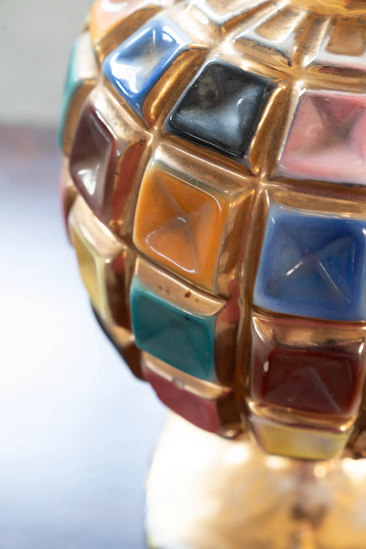 Colored ceramic vase, 1960s 8