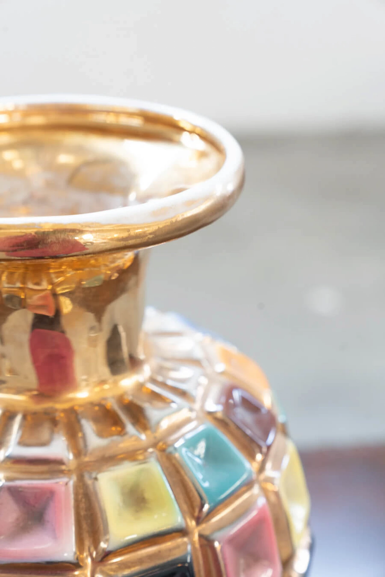 Colored ceramic vase, 1960s 9