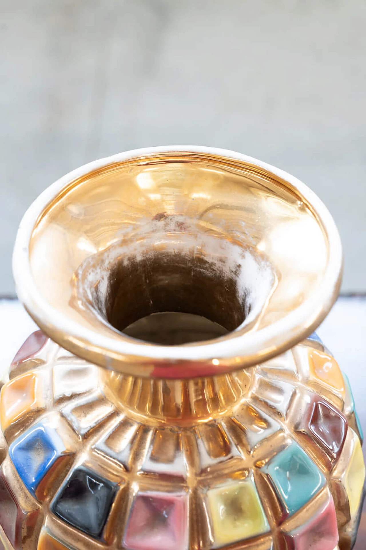 Colored ceramic vase, 1960s 11