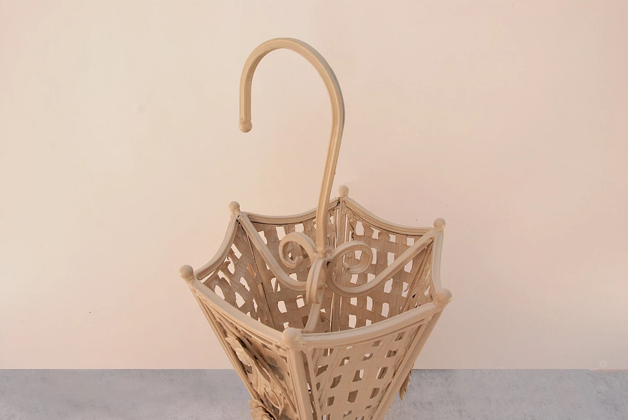 Iron and cast iron umbrella stand, 1940s 4