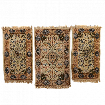 3 Moroccan cotton and wool Marrakech rugs