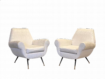 Pair of armchairs by Gigi Radice for Minotti, 1950s