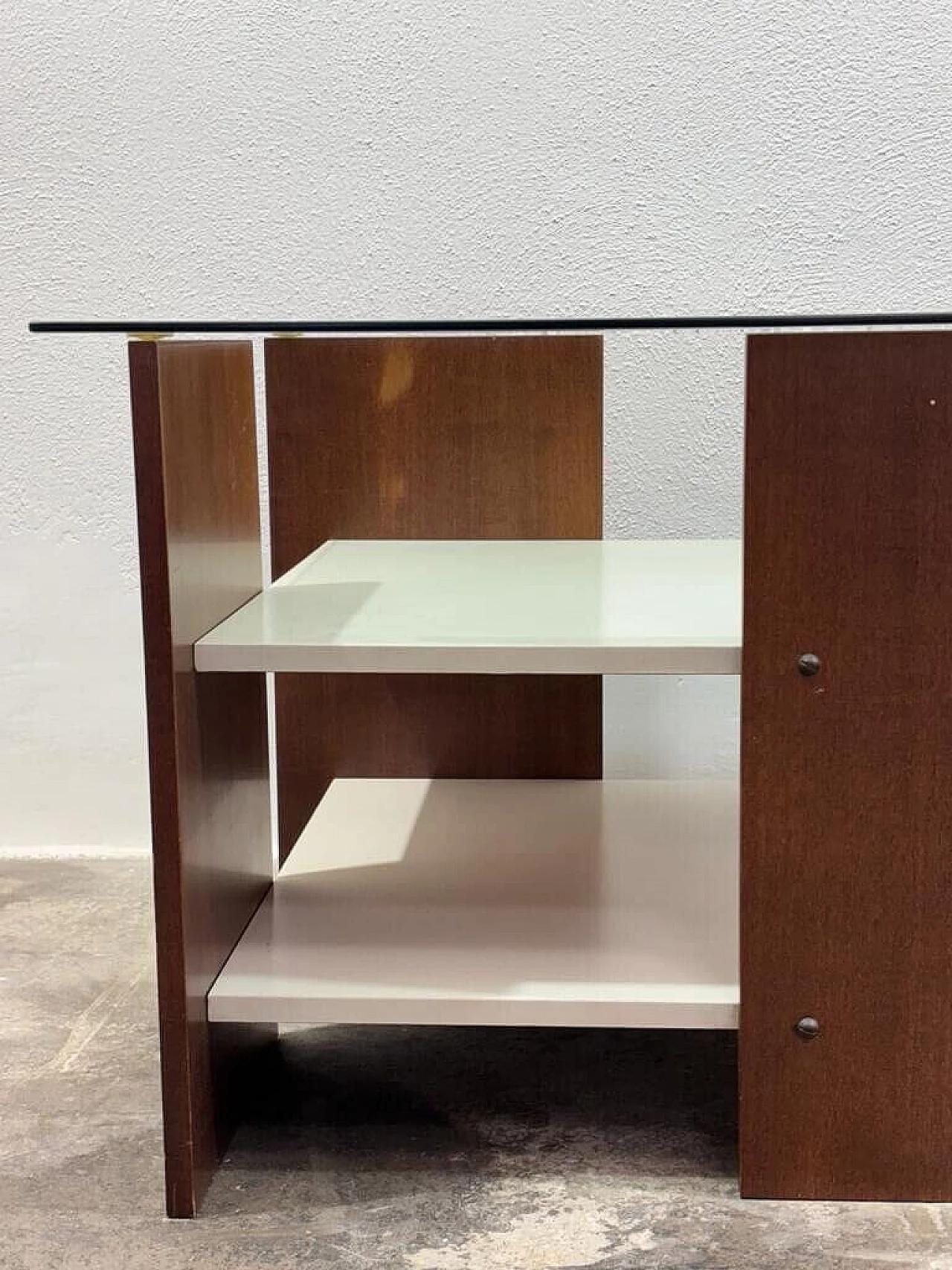 Teak and glass coffee table, 1970s 7