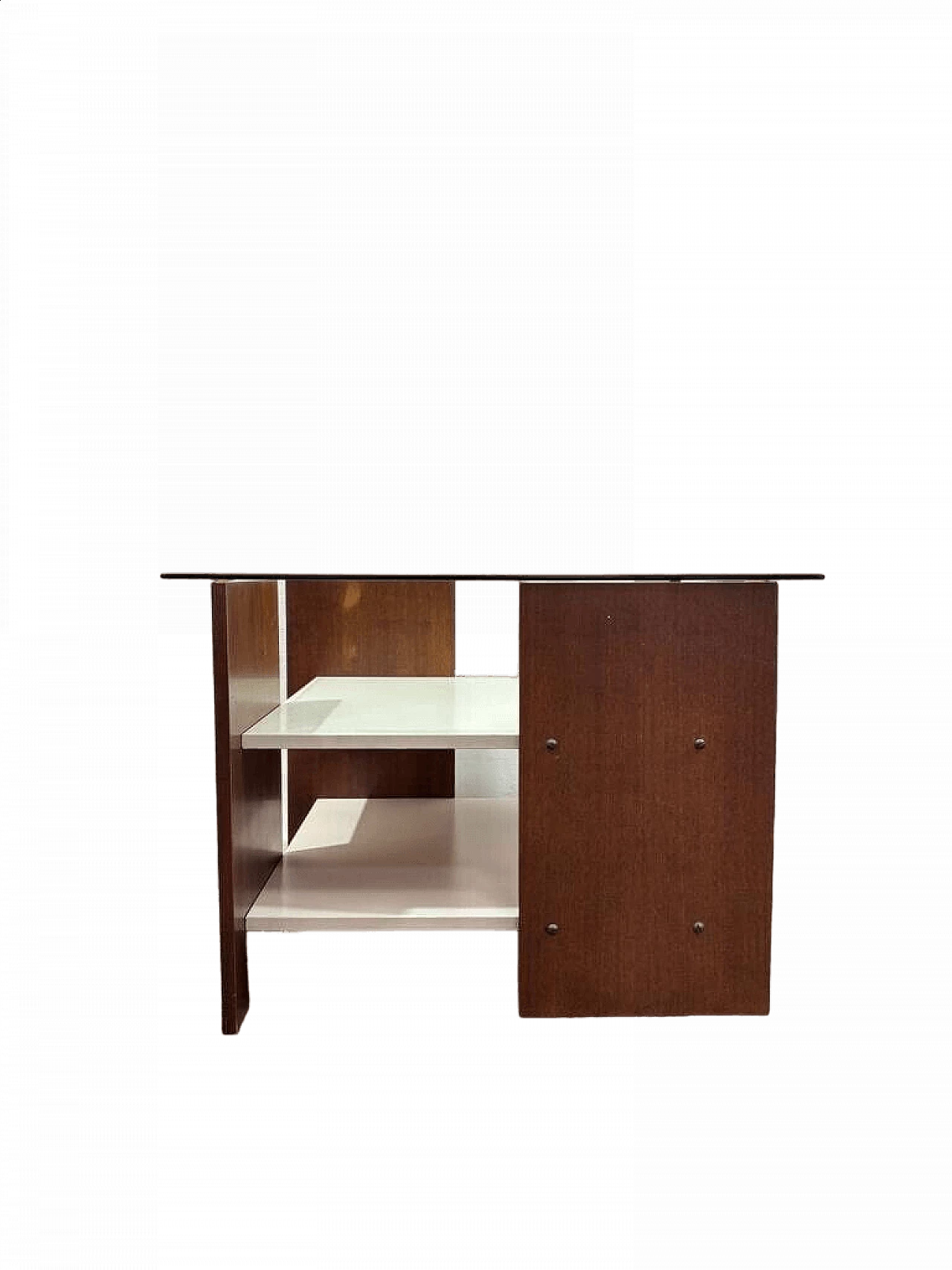 Teak and glass coffee table, 1970s 11