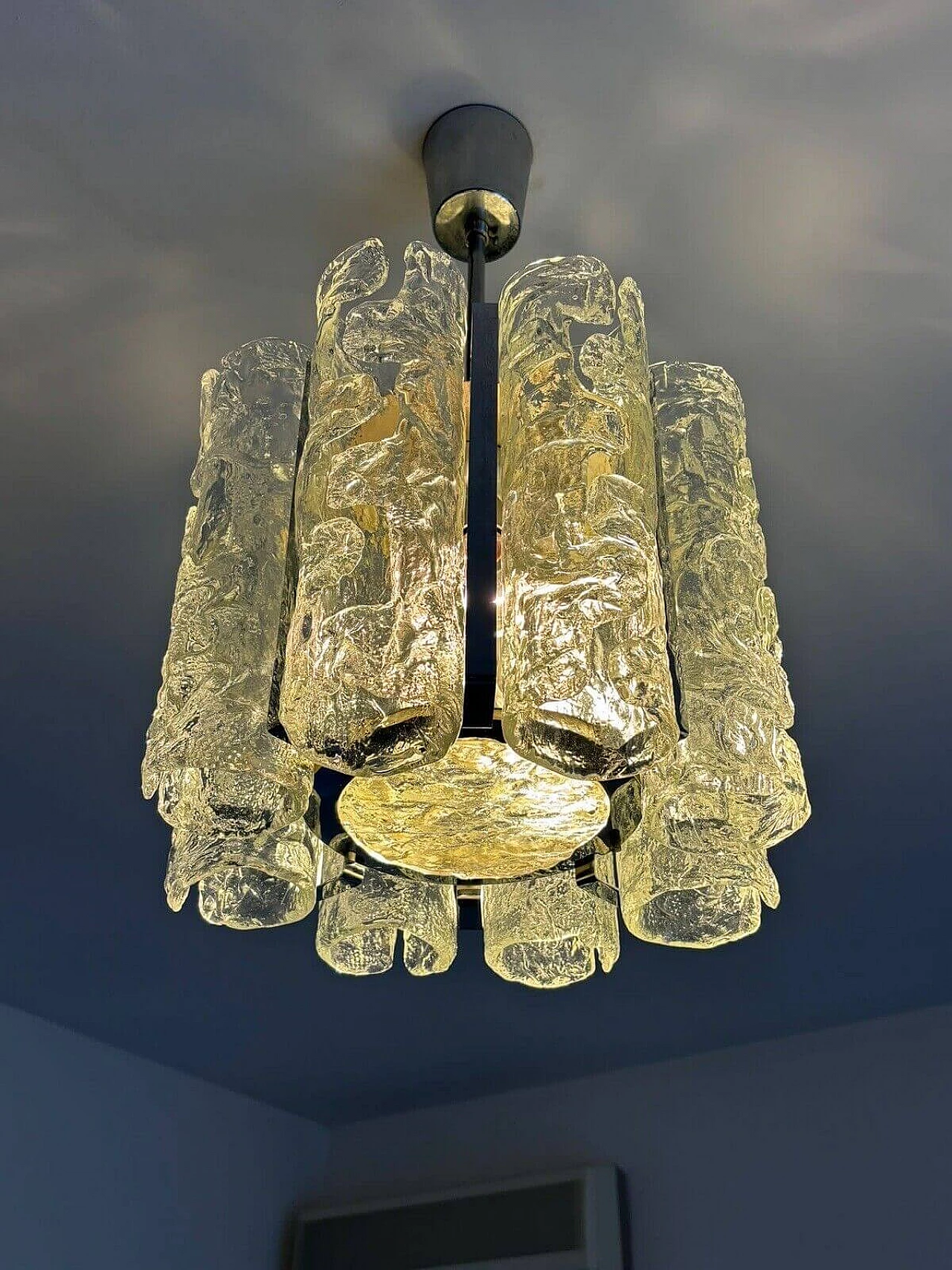 Murano glass chandelier by Carlo Nason for Mazzega, 1970s 1