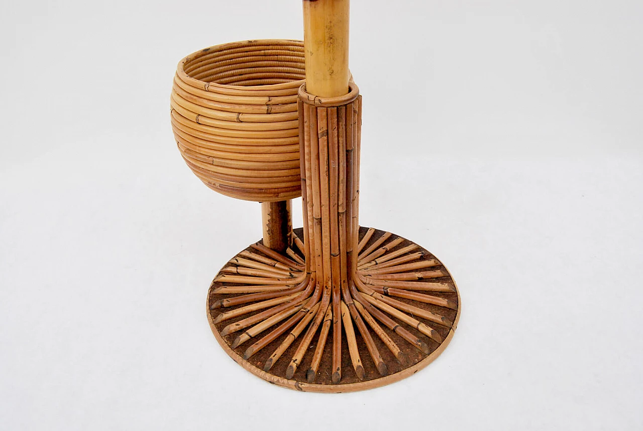 Rattan plant holder, 1970s 5