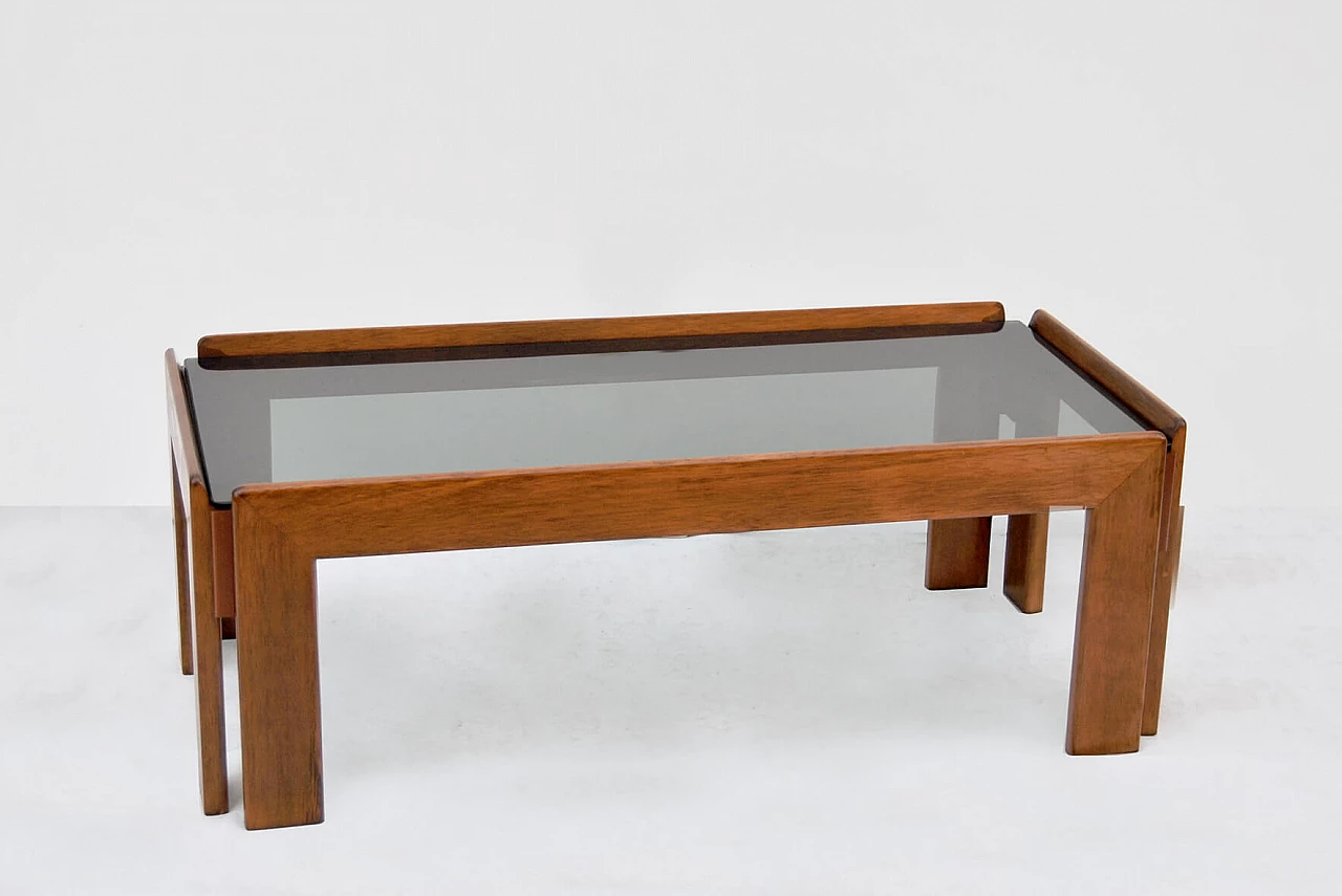 Coffee table in the style of Afra & Tobia Scarpa for Cassina, 1960s 1
