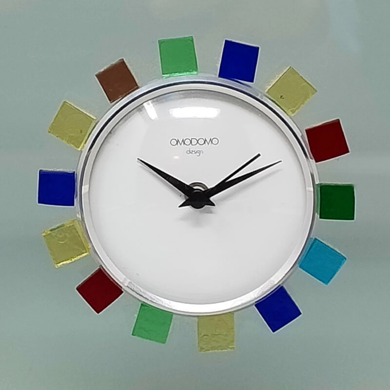 Omodomo crystal table clock, 1970s 6