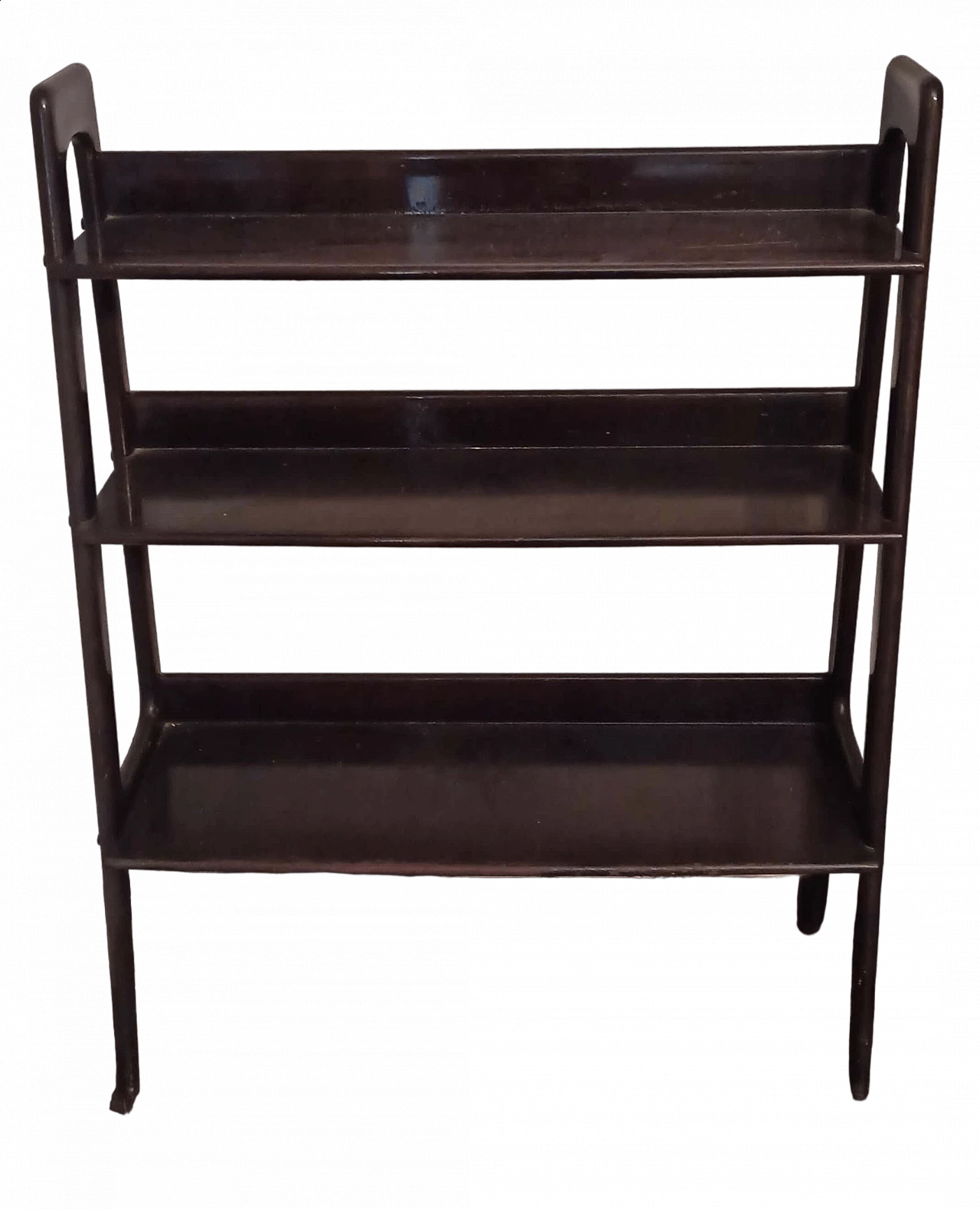 Black wooden bookcase, 1950s 10