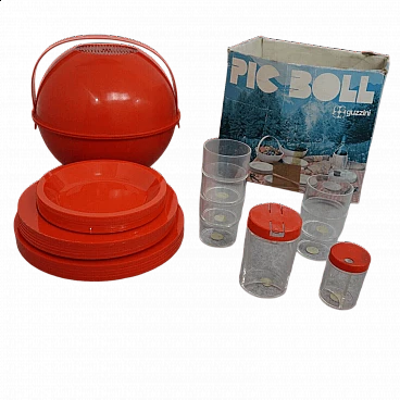 Pic Bool picnic set by Guzzini, 1970s