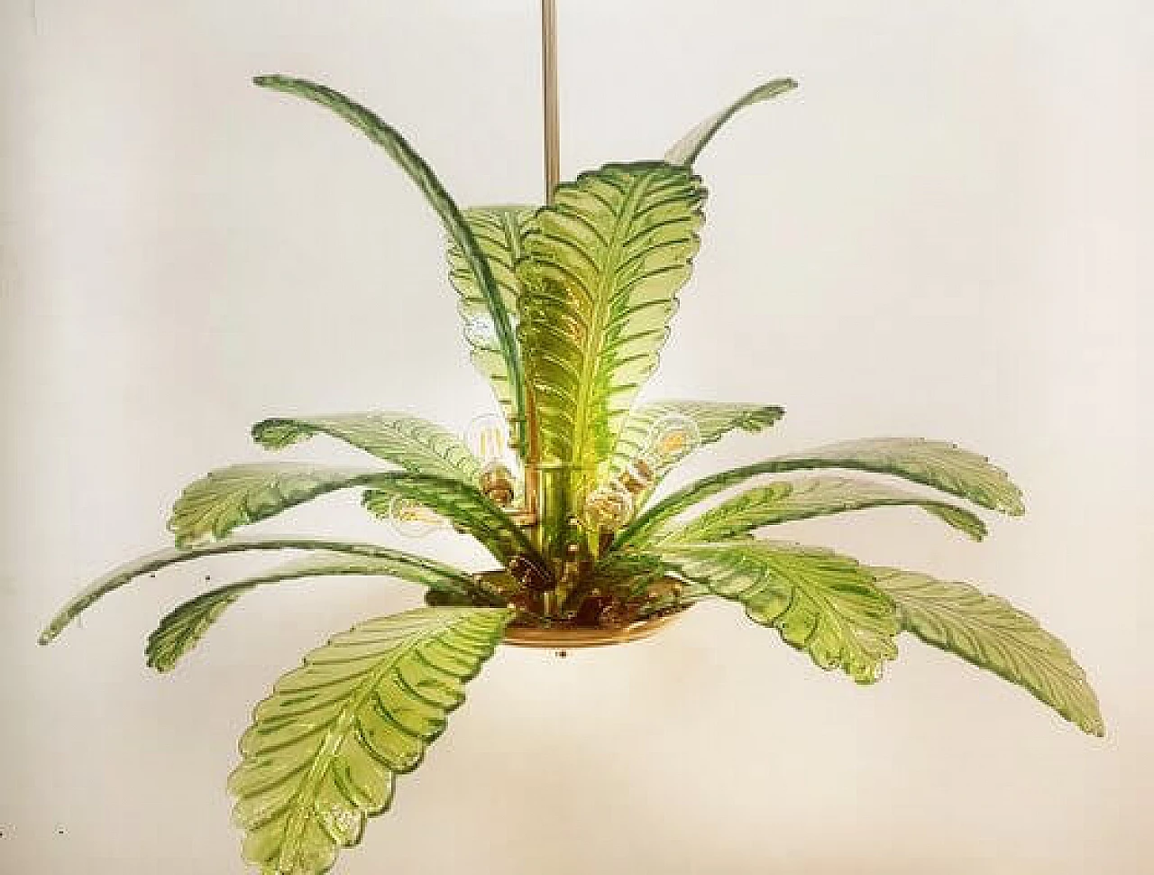 Palm-shaped Murano glass chandelier, 1970s 27