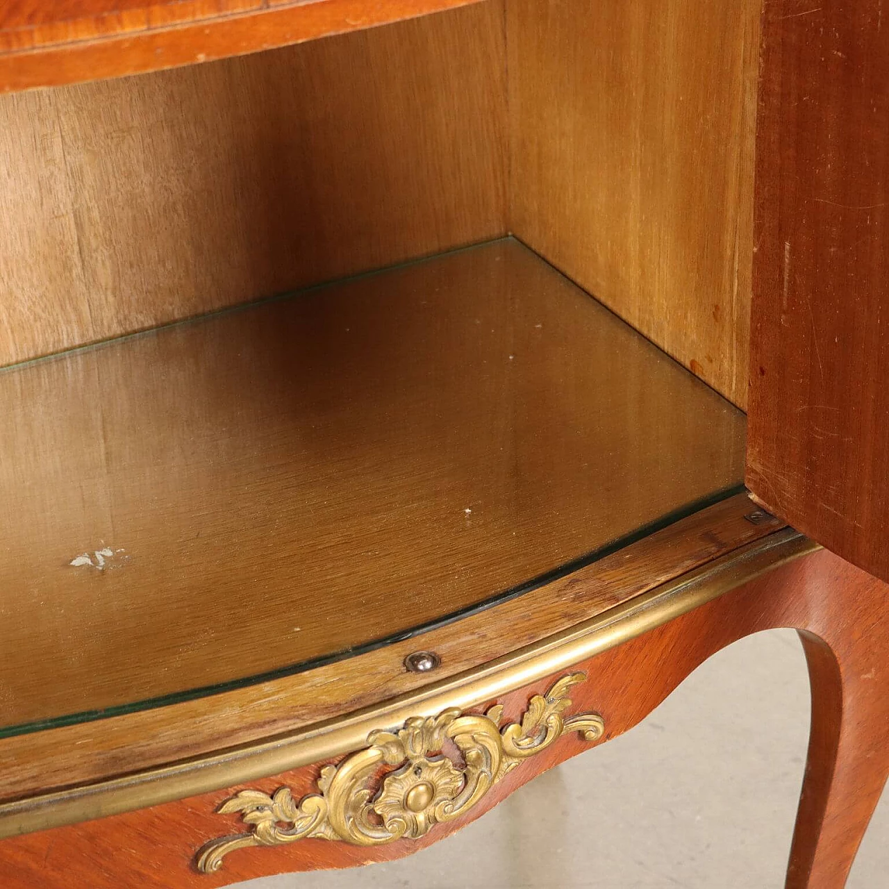 Pair of Louis XV style bedside tables by Stabilimento Grazioli Gaudenzi, early 20th century 8