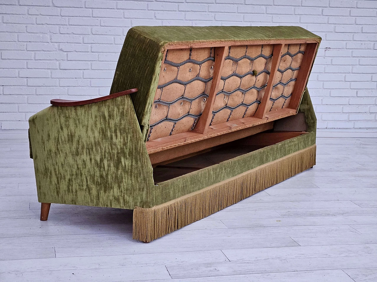 Divano letto pieghevole danese, anni '70 11